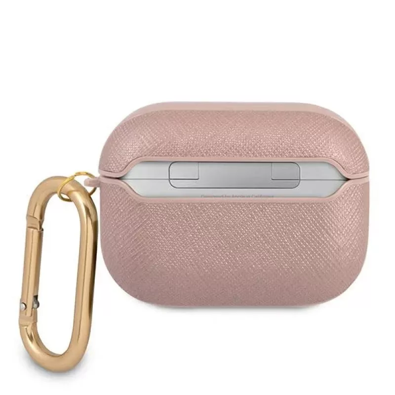 GUESS GUAPSASMP AirPods Pro Hülle Saffiano Script Metal Collection Pink
