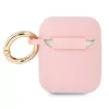 GUESS GUA2SSSI AirPods 1/2 Hülle Pink Silikon Vintage Script