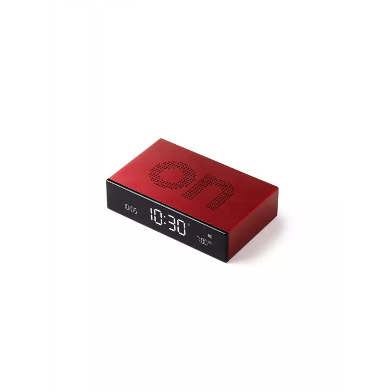 Lexon Flip Premium doppelseitiger Wecker Rot LR152R