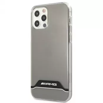 AMG AMHCP12MTCBW iPhone 12/12 Pro Transparente Hartschale Elektroplattiert Schwarz & Weiß