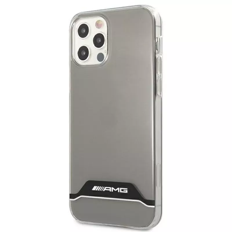 AMG AMHCP12MTCBW iPhone 12/12 Pro Transparente Hartschale Elektroplattiert Schwarz & Weiß