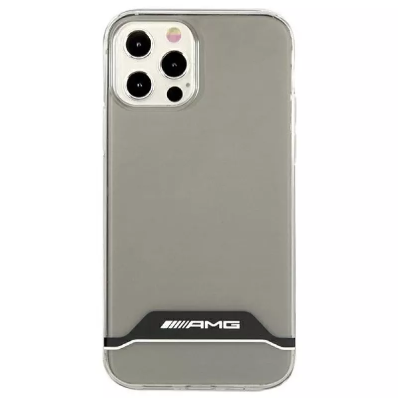 AMG AMHCP12MTCBW iPhone 12/12 Pro Transparente Hartschale Elektroplattiert Schwarz & Weiß