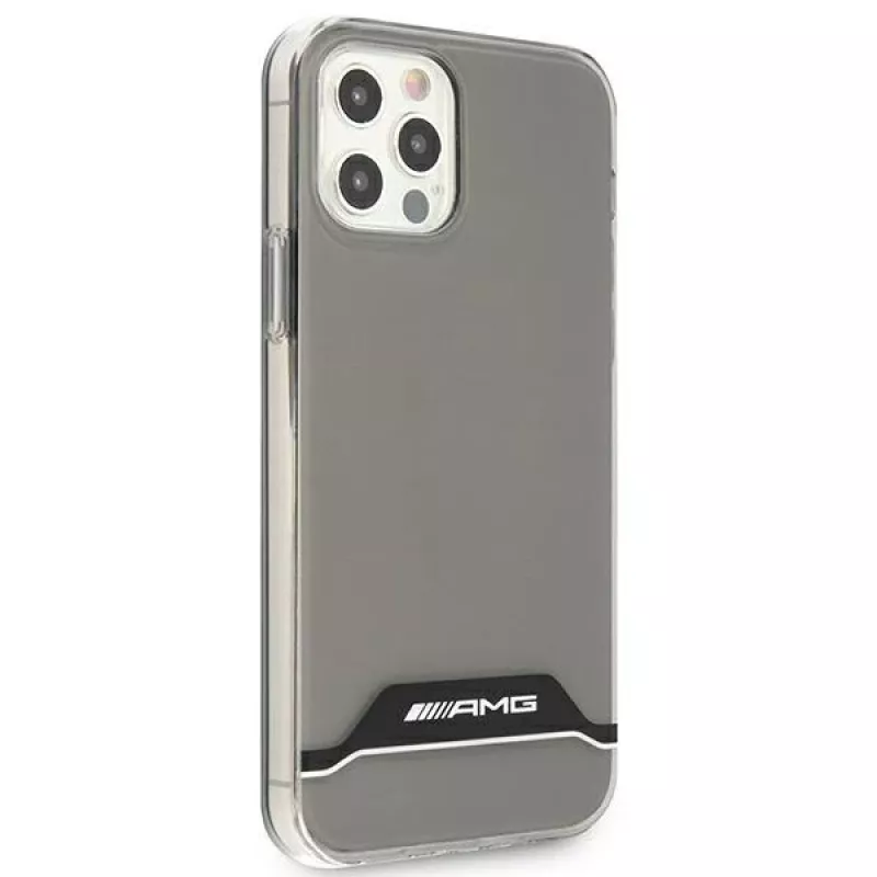 AMG AMHCP12MTCBW iPhone 12/12 Pro Transparente Hartschale Elektroplattiert Schwarz & Weiß