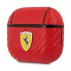Ferrari FESA3CARE On Track AirPods 3 Hülle Rot PU Carbon