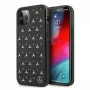 Mercedes-Benz iPhone 12 Pro Max Hardcase Silbernes Sterne-Muster Schwarz