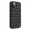 Mercedes-Benz iPhone 12 Pro Max Hardcase Silbernes Sterne-Muster Schwarz