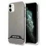 AMG AMHCN61TCBW Hard Case für iPhone 11 / XR 6,1 Zoll – Transparent mit elektroplattiertem Schwarz & Weiß