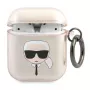 Karl Lagerfeld KLA2UKHGD AirPods 1/2 Hülle Gold Glitter Karl Head