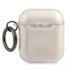 Karl Lagerfeld KLA2UKHGD AirPods 1/2 Hülle Gold Glitter Karl Head