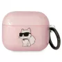 Karl Lagerfeld KLA3HNCHTCP AirPods 3 Hülle Pink Ikonik Choupette