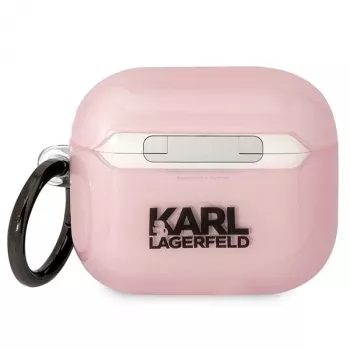 Karl Lagerfeld KLA3HNCHTCP AirPods 3 Hülle Pink Ikonik Choupette