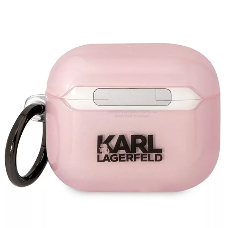 Karl Lagerfeld KLA3HNCHTCP AirPods 3 Hülle Pink Ikonik Choupette