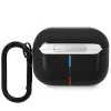 BMW AirPods Pro Lederhülle mit geschwungenem Linien-Design - Schwarz