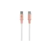 GUESS GUCCLALRGDP USB-C auf USB-C Schnellladekabel 1,5 m Pink mit geprägtem Logo
