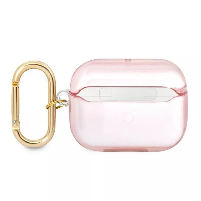 GUESS AirPods Pro Hülle mit Trageriemen Pink Strap Collection