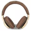 GUESS 4G Script Metal Logo Kabellose On-Ear-Kopfhörer Bluetooth 5.3 Braun