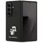Karl Lagerfeld Saffiano Karl & Choupette Pin Case für Samsung Galaxy Z Fold7 – Schwarz