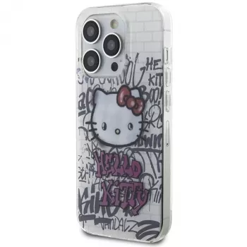 Hello Kitty HKHCP14LHDGPHT iPhone 14 Pro Hardcase IML Kitty On Bricks Graffiti - Weiß