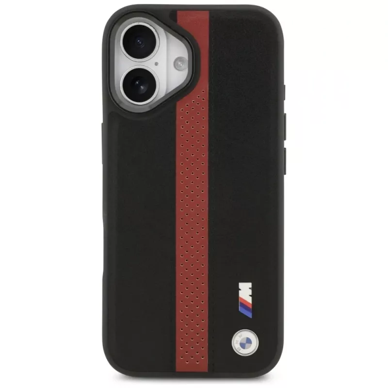 BMW M Perforated Stripe Logo MagSafe Hülle für iPhone 17 - Rot