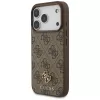 GUESS 4G Small Classic Logo MagSafe Hülle für iPhone 18 Pro / 17 Pro – Braun