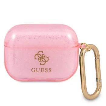Guess GUAPUCG4GP AirPods Pro Hülle Pink Glitter Kollektion