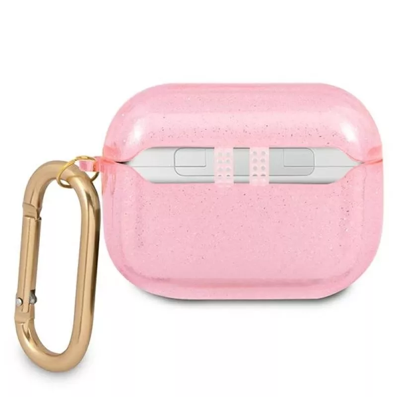 Guess GUAPUCG4GP AirPods Pro Hülle Pink Glitter Kollektion
