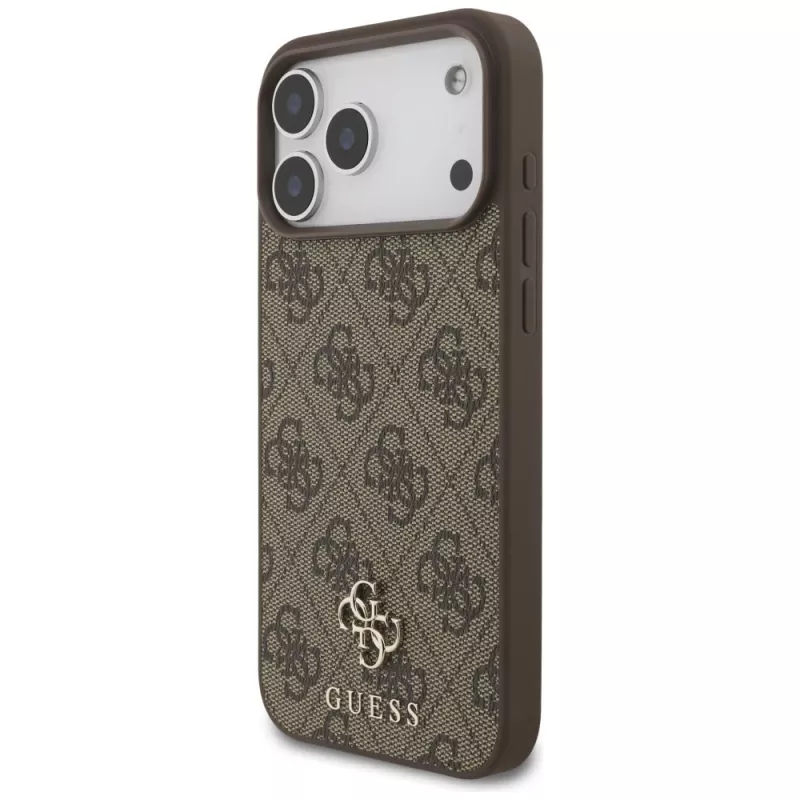 GUESS 4G Small Classic Logo MagSafe-Hülle für iPhone 18 Pro Max / 17 Pro Max - Braun