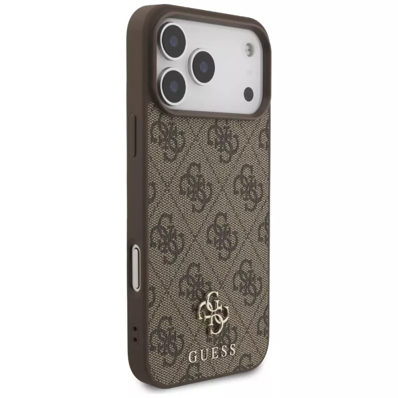 GUESS 4G Small Classic Logo MagSafe-Hülle für iPhone 18 Pro Max / 17 Pro Max - Braun