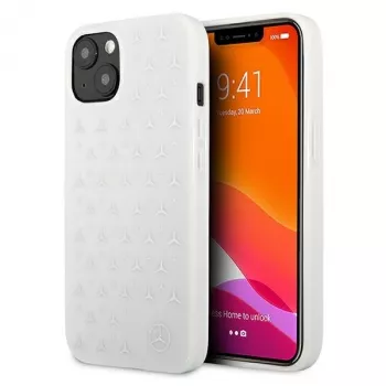 Mercedes-Benz Silver Stars Hardcase für iPhone 13/14/15 6,1 Zoll – Weiß