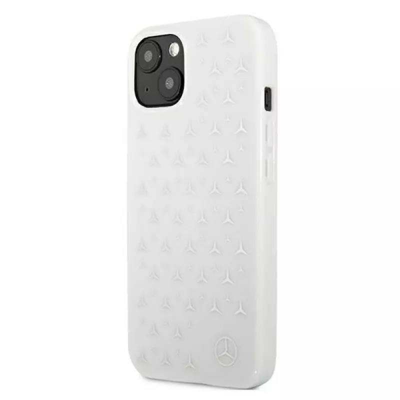 Mercedes-Benz Silver Stars Hardcase für iPhone 13/14/15 6,1 Zoll – Weiß