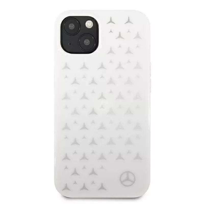 Mercedes-Benz Silver Stars Hardcase für iPhone 13/14/15 6,1 Zoll – Weiß