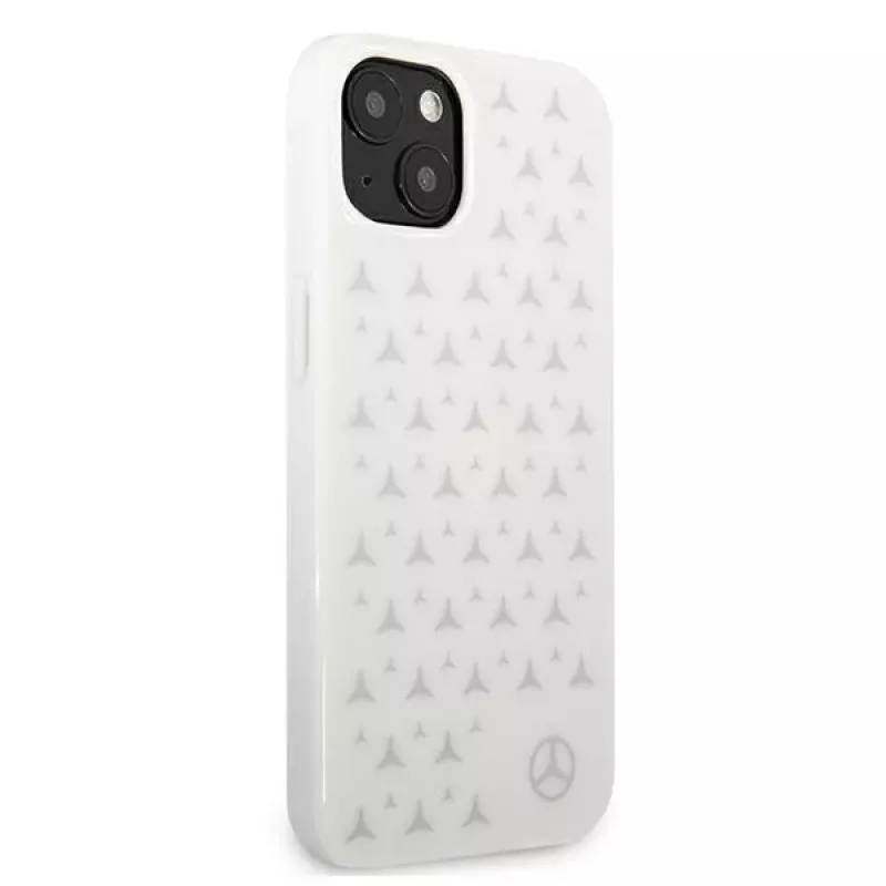 Mercedes-Benz Silver Stars Hardcase für iPhone 13/14/15 6,1 Zoll – Weiß