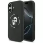 Karl Lagerfeld Silikon Karl & Choupette Ring MagSafe Hülle für iPhone 17 - Schwarz