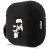 Karl Lagerfeld Silikon Karl & Choupette Head 3D Hülle für AirPods Pro 3, Schwarz