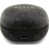 Guess 4G Classic Metal Logo True Wireless Bluetooth Ohrhörer mit ENC und Ladecase, Schwarz