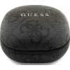 Guess 4G Classic Metal Logo True Wireless Bluetooth Ohrhörer mit ENC und Ladecase, Schwarz