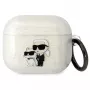 Karl Lagerfeld KLA3HNKCTGT AirPods 3 Hülle Transparent Glitter Karl & Choupette