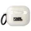 Karl Lagerfeld KLA3HNKCTGT AirPods 3 Hülle Transparent Glitter Karl & Choupette