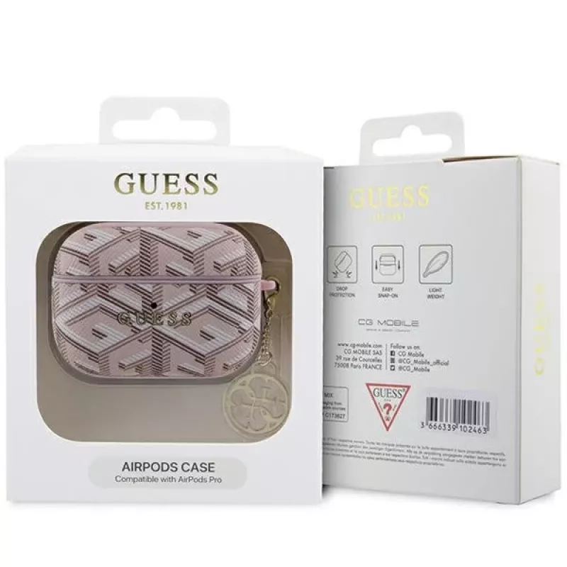 Guess GUAPPGCE4CP AirPods Pro Hülle Pink GCube Charm