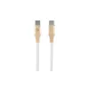 GUESS GUCCLALRGDD USB-C auf USB-C Kabel 1,5 m Schnellladen Hellgold Geprägtes Logo