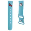 Hello Kitty Universal Silikon Uhrenarmband Kitty Head Blau 22mm