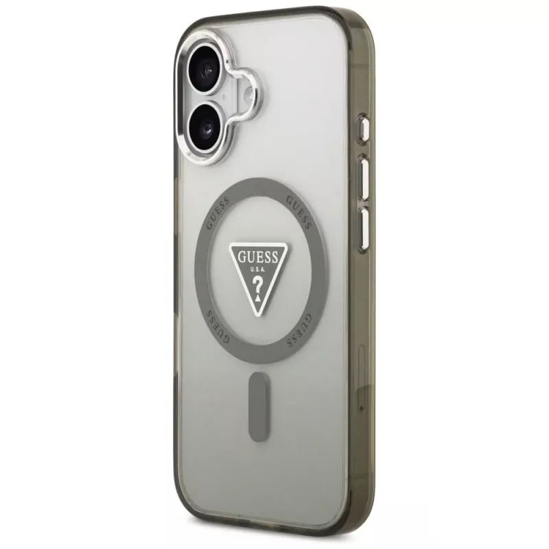 GUESS IML Gradient Triangle Logo MagSafe-Hülle für iPhone 17 - Khaki