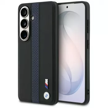 BMW Perforated Stripe Logo MagSafe Hülle für Samsung Galaxy S26 - Blau