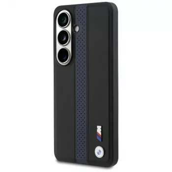 BMW Perforated Stripe Logo MagSafe Hülle für Samsung Galaxy S26 - Blau