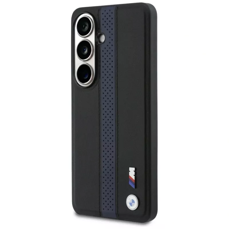 BMW Perforated Stripe Logo MagSafe Hülle für Samsung Galaxy S26 - Blau