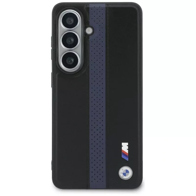BMW Perforated Stripe Logo MagSafe Hülle für Samsung Galaxy S26 - Blau