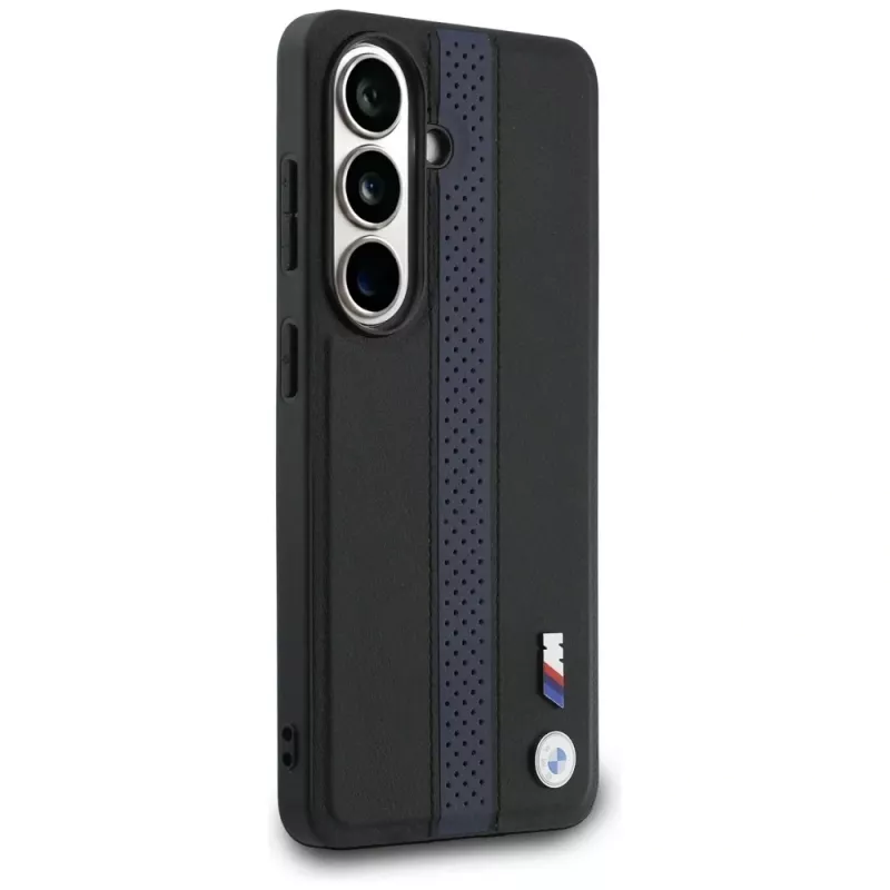 BMW Perforated Stripe Logo MagSafe Hülle für Samsung Galaxy S26 - Blau
