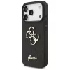 GUESS Fixed Glitter Big 4G Hülle für iPhone 18 Pro / 17 Pro - Schwarz