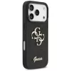 GUESS Fixed Glitter Big 4G Hülle für iPhone 18 Pro / 17 Pro - Schwarz