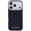 Karl Lagerfeld IML Rhinestones Allover und elektroplattiertes Logo Case für iPhone 18 Pro / 17 Pro - Schwarz